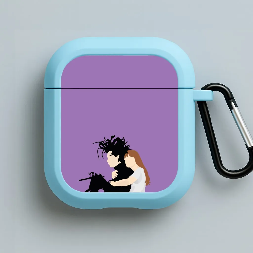 Hug - Scissorhands AirPods Case Durable Clip Hook Compact Charging Pouch
