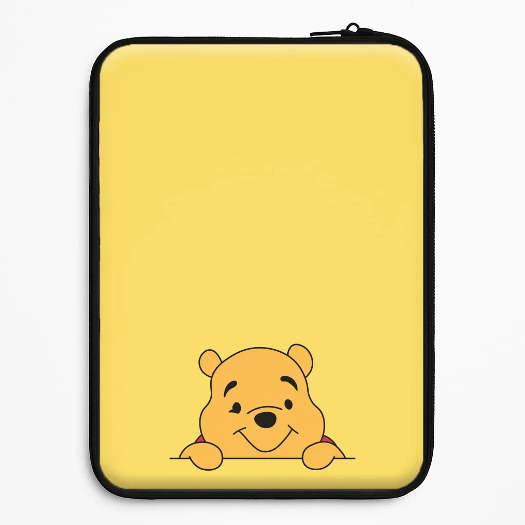 Premium Quality Cute Bear Leaning Laptop Sleeve