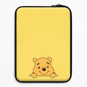Premium Quality Cute Bear Leaning Laptop Sleeve