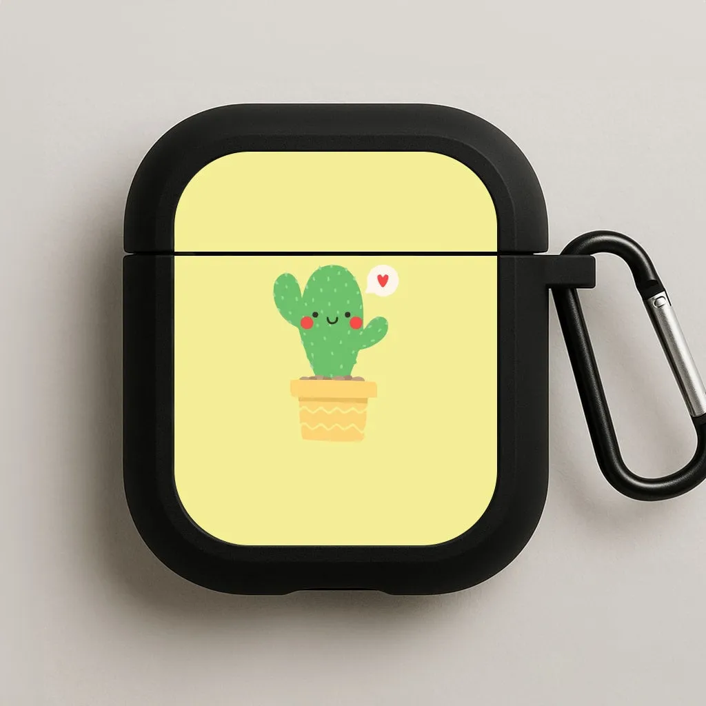 Minimalist Everyday Bag Cute Cactus AirPods Case