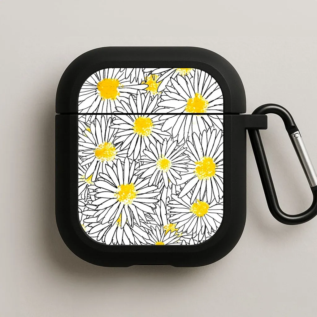 Flexible Portable Case Cute Daisy Pattern AirPods Case