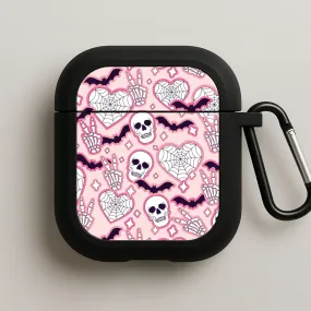 sleek modern tech style Cute Halloween Stickers Pattern AirPods Case