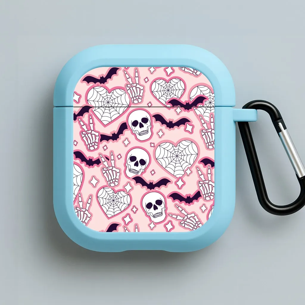 Cute Halloween Stickers Pattern AirPods Case vivid color airpods protector