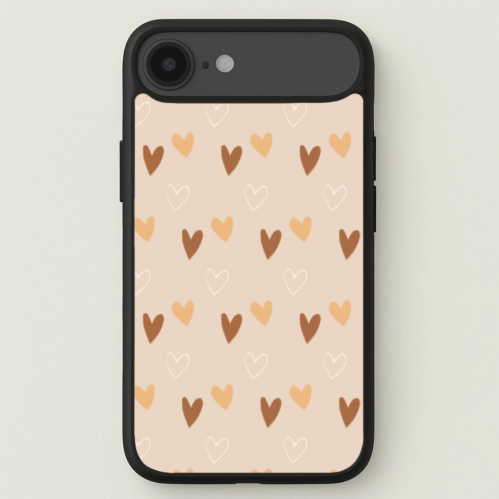 Premium Quality Colorful Accent Cute Love Heart Pattern Phone Case