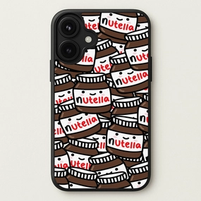 Cute Nutella Pattern Phone Case Portable Fit Dual Layer