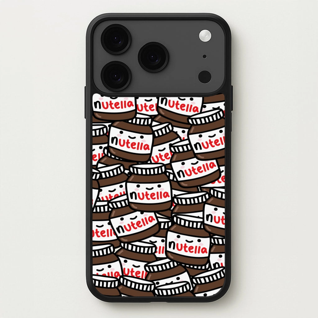 Hybrid Build Elegant Texture Cute Nutella Pattern Phone Case