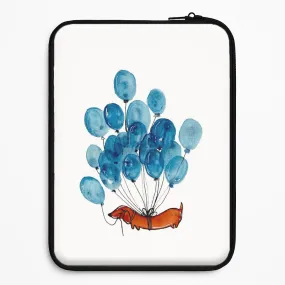 Dachshund And Balloons Laptop Sleeve Minimal Feel