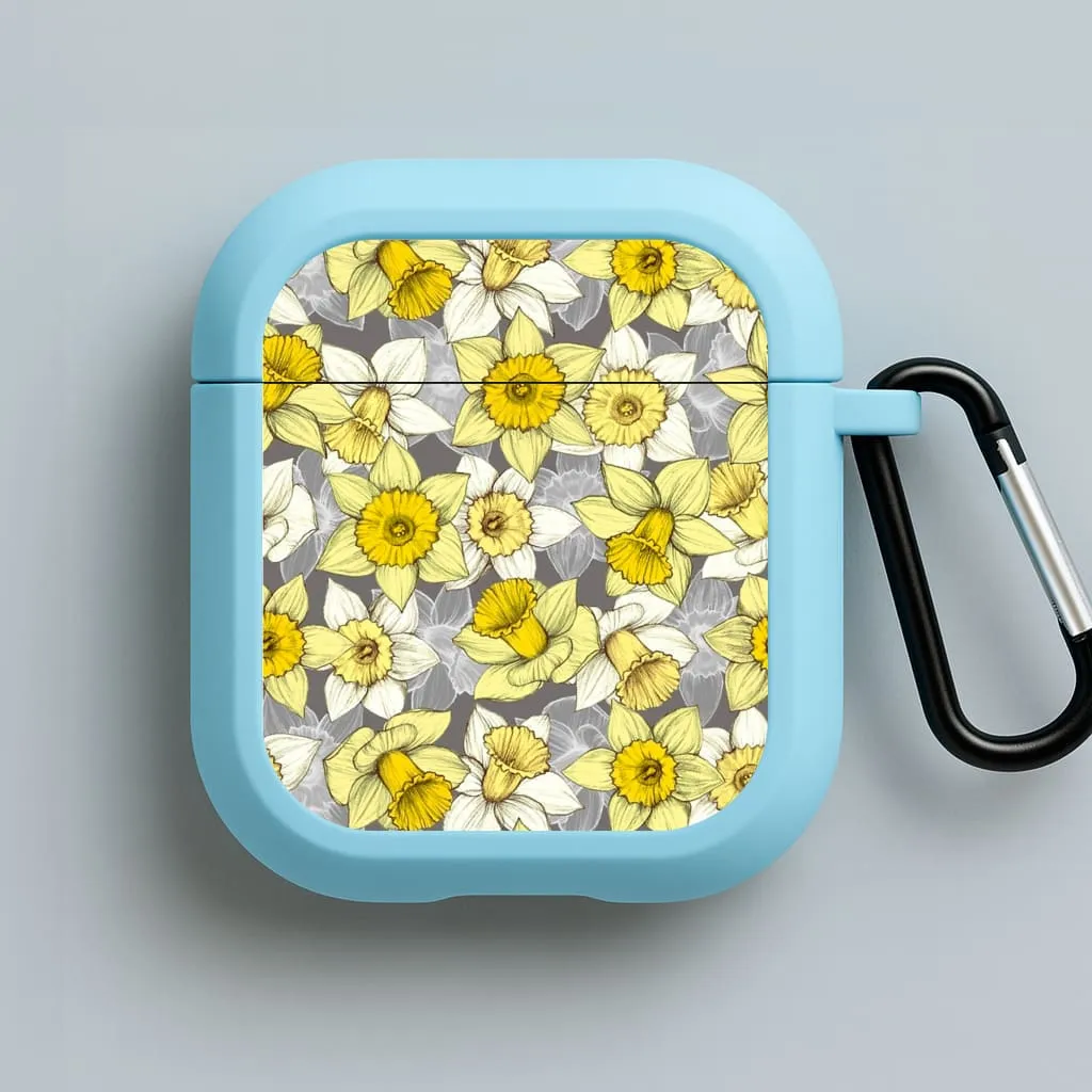 Daffodil Daze - Spring Pattern AirPods Case Fashion Gadget Holder Compact Carry Texture