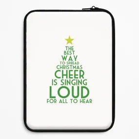 Soft Surface Layer Hybrid Material Build The Best Way To Spread Christmas Cheer - Elf Laptop Sleeve