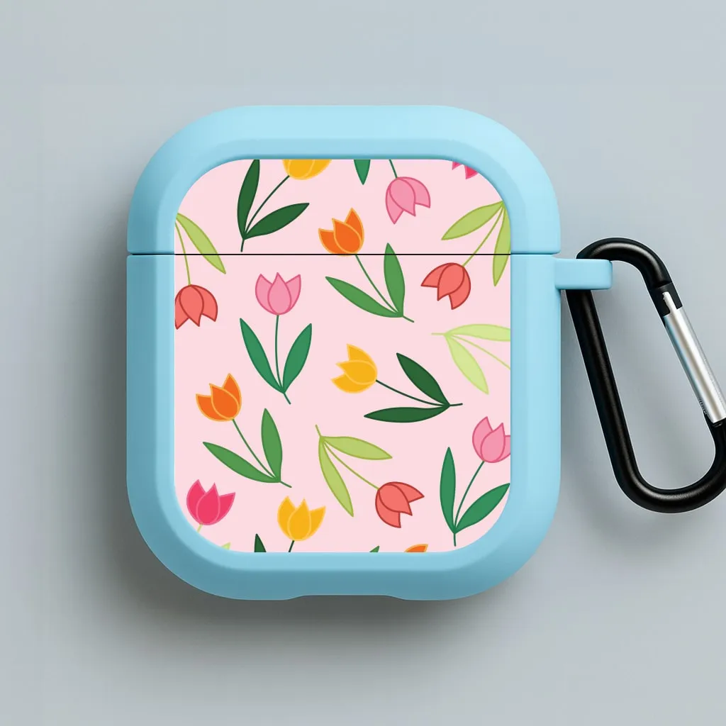 Simple Design Case Tulips - Spring Patterns AirPods Case