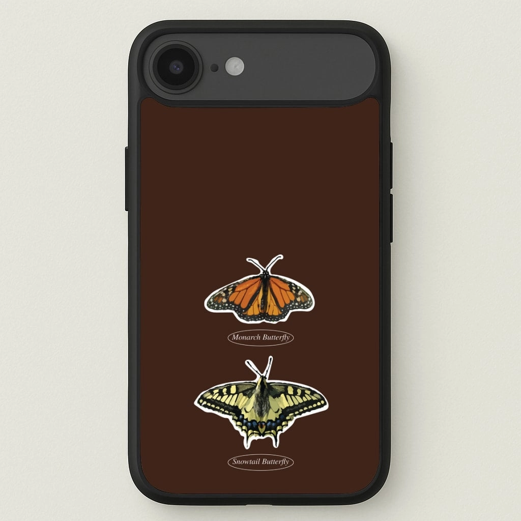 Butterfly Species Collage Phone Case High gloss