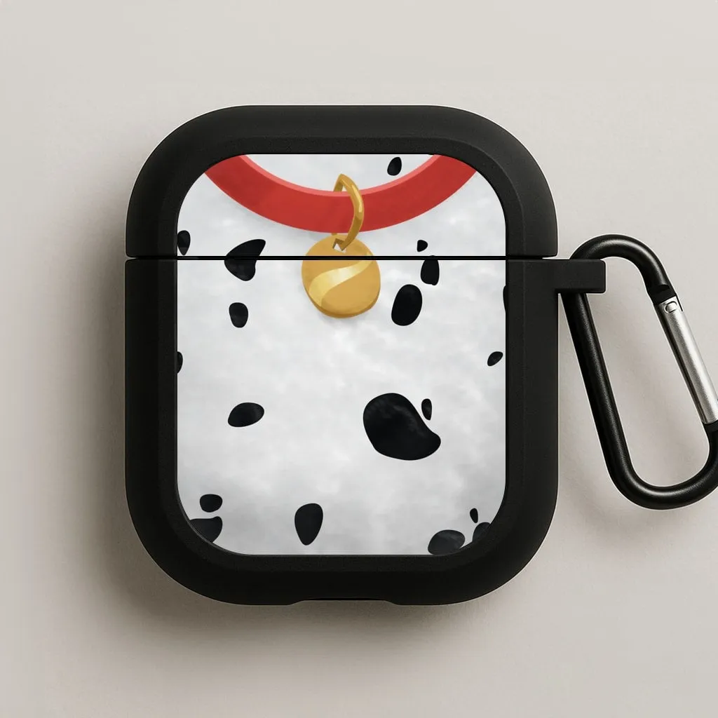 fashion soft pastel leather airpods protector Dalmatians AirPods Case