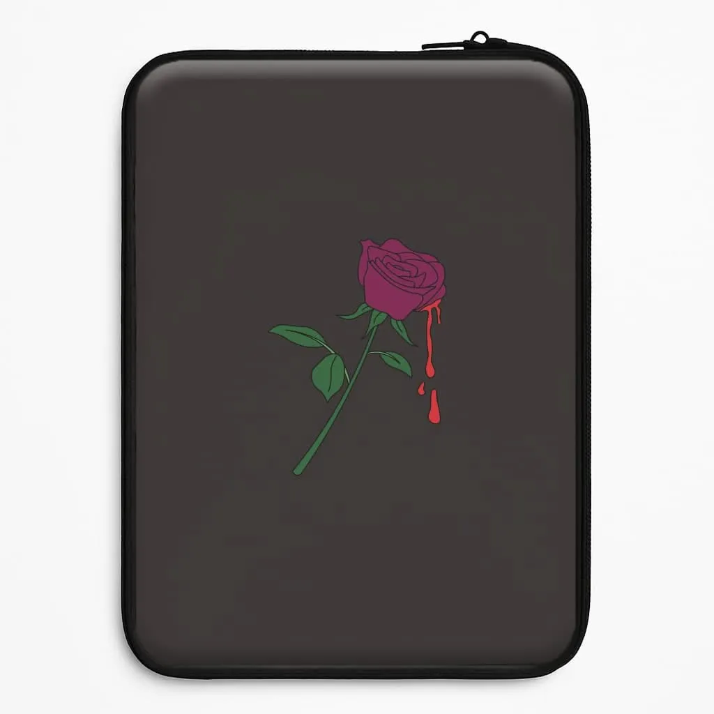 Soft Finish Work Essentials Dark Pink Rose Laptop Sleeve