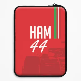 Dark Red Hamilton 44 Laptop Sleeve Protective Pattern Texture