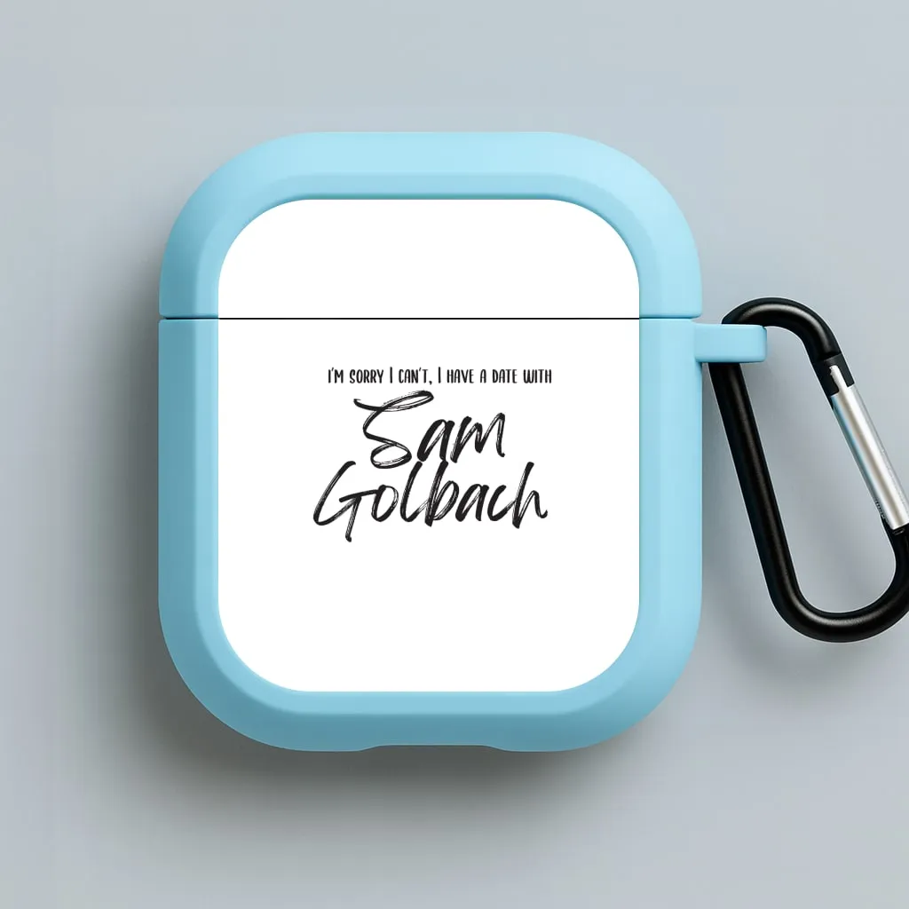 Date With Sam - S & C AirPods Case matte rubber airpods protector