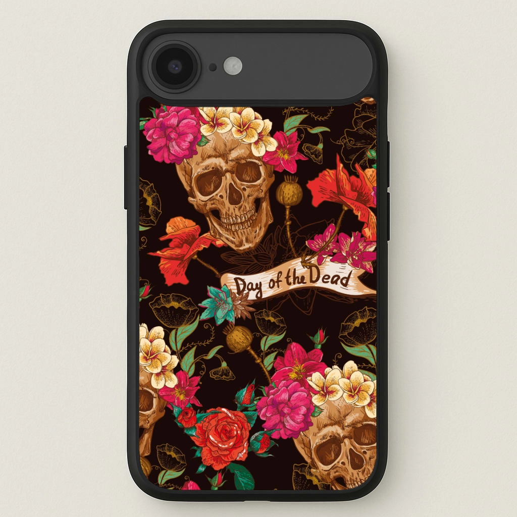 Smooth Grip Layer Day Of The Dead - Halloween Phone Case