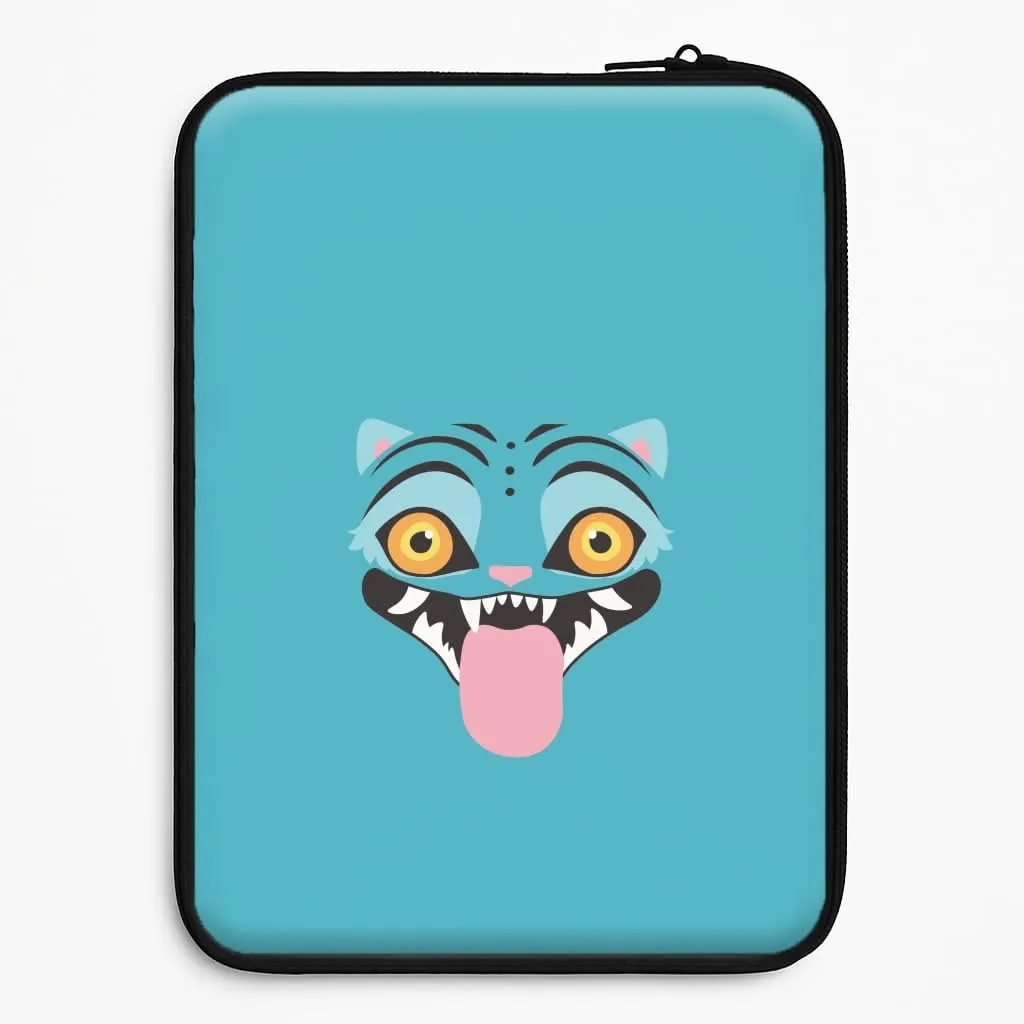Anti Scratch Layer Demon Cat Face Laptop Sleeve