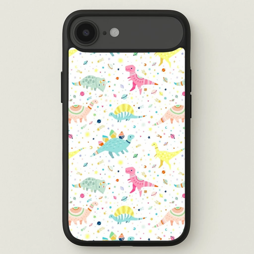 Dinosaur Pattern Phone Case Elegant Detail