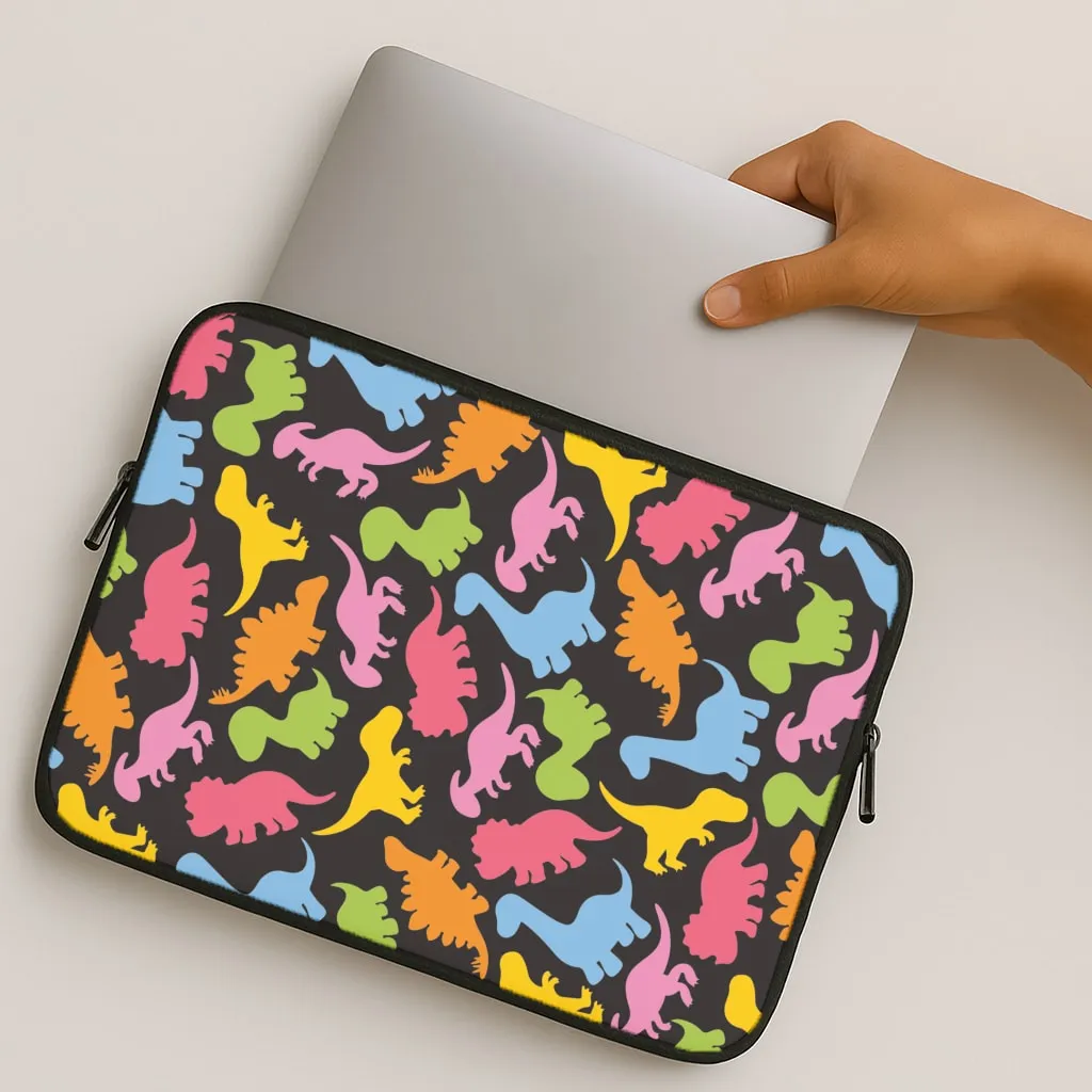 Dinosaurs Collage - Dinosaurs Laptop Sleeve Classic Touch Printed Graphic