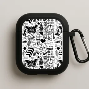 Direction Tattoos AirPods Case Simple Aesthetic Case Anti Shock Bag
