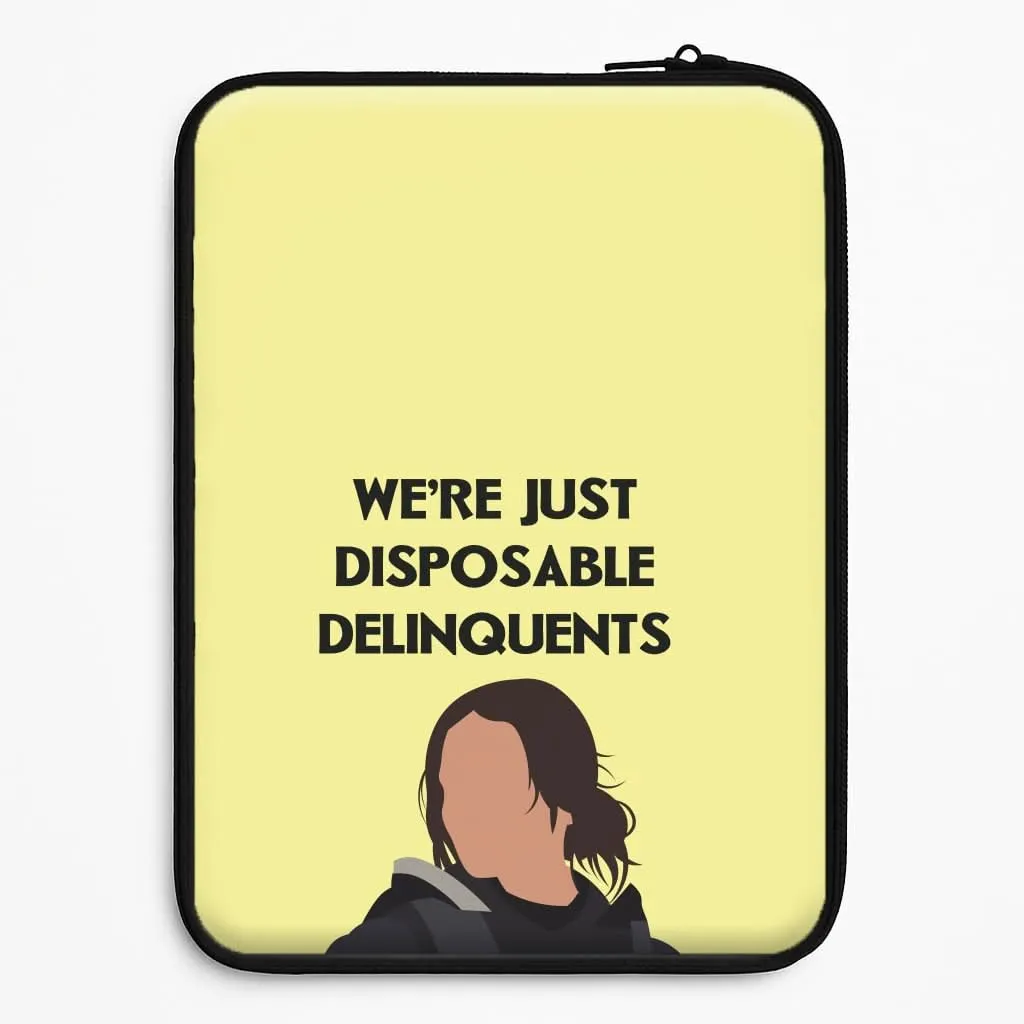 Modern Form Disposable Delinquents Laptop Sleeve