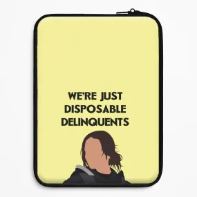 Modern Form Disposable Delinquents Laptop Sleeve