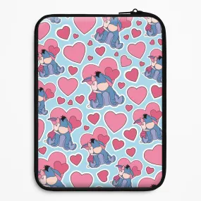 Durable Material Non slip grip Donkey and Pig Pattern Valentine's Laptop Sleeve