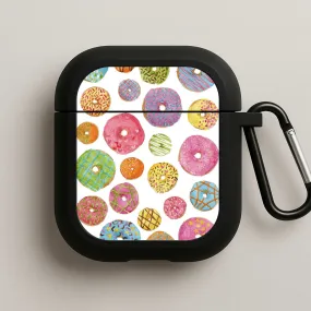Dougnut Pattern AirPods Case Trendy Carry Clip