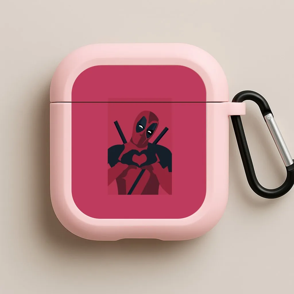 lightweight gym silicone cover fashion leather airpods case DP heart AirPods Case