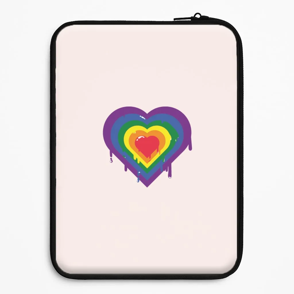 Dripped heart - Pride Laptop Sleeve Universal Fit