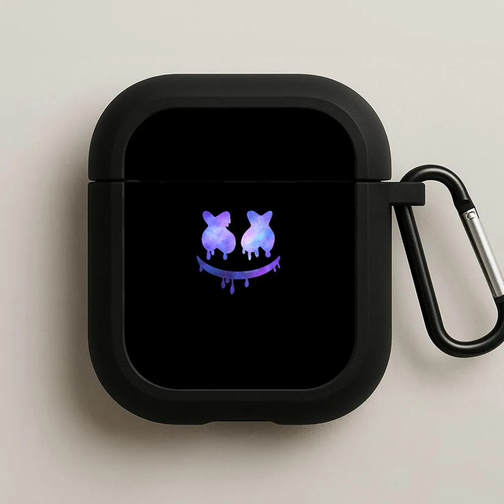 Dripping Features - White Helmet DJ AirPods Case fashion hybrid cover minimalist office airpods cover