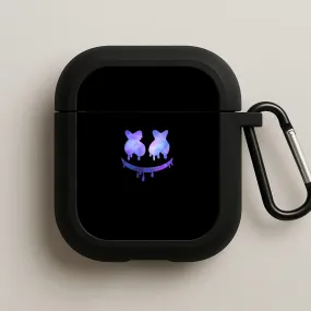 Dripping Features - White Helmet DJ AirPods Case Portable Rubber Bag custom limited edition case