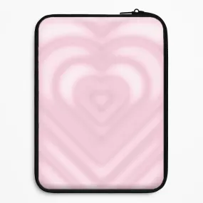 Fashion Choice Drippy Love Heart Pink Laptop Sleeve