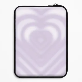 Drippy Love Heart Purple Laptop Sleeve Travel Ready