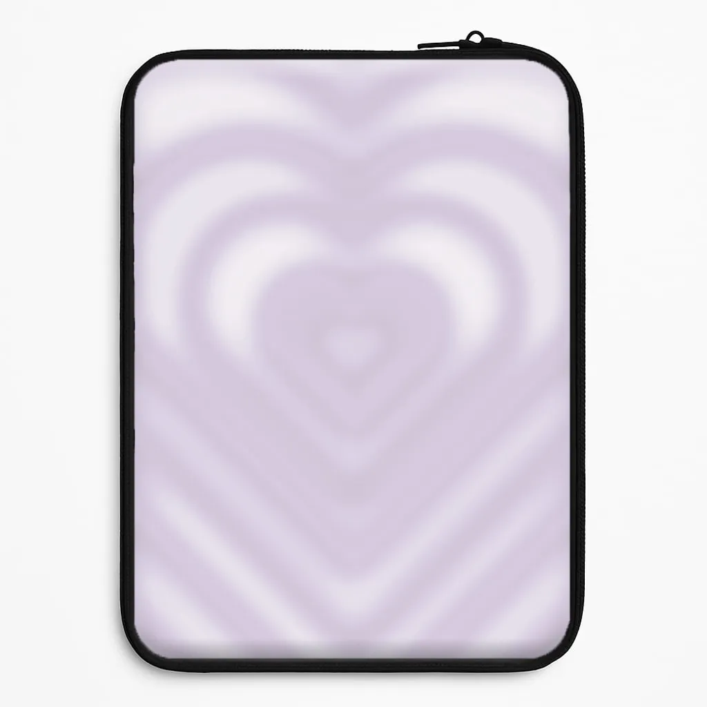 Drippy Love Heart Purple Laptop Sleeve Travel Ready