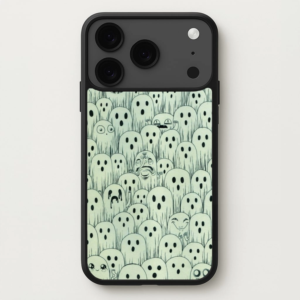 Droopy Ghost Pattern Phone Case Trendy Finish