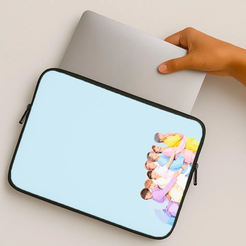 Colourful K-Pop Band Band Laptop Sleeve Tactile Feel Smooth Pattern Finish