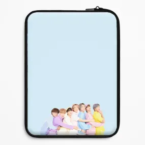 Colourful K-Pop Band Band Laptop Sleeve Classic Style Hybrid Finish Texture