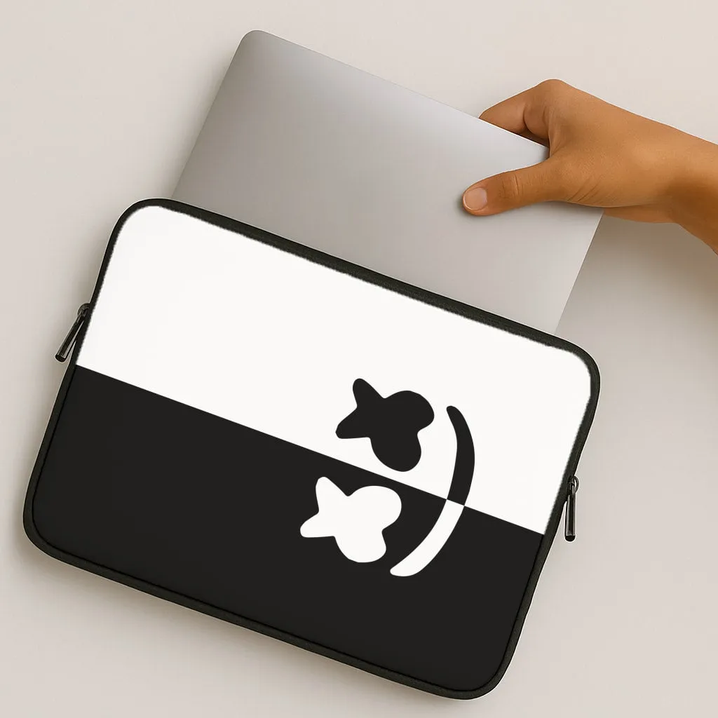 Gloss Finish Design Dual Sides Helmet DJ  Laptop Sleeve