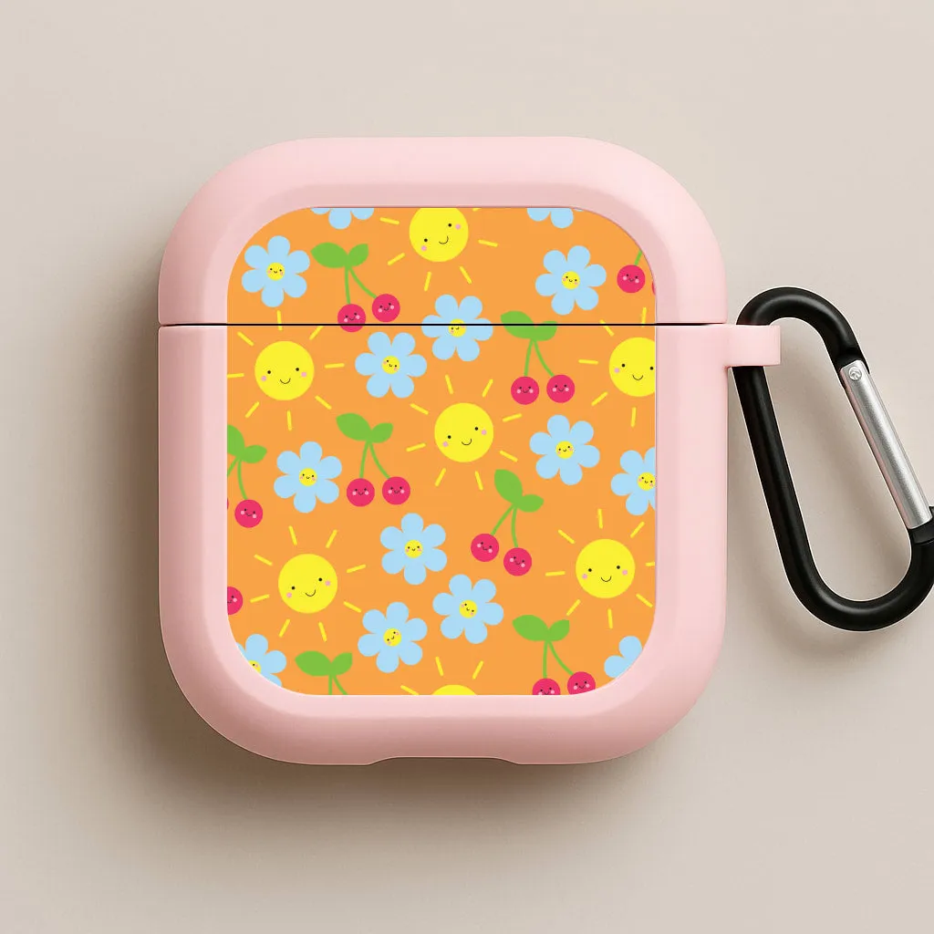 premium soft case Vibey Pattern - Summer AirPods Case