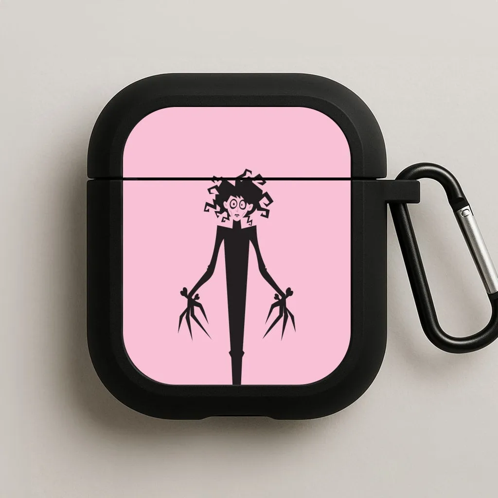 Cartoon - Scissorhands AirPods Case metal clasp airpods case Durable Clip Hook