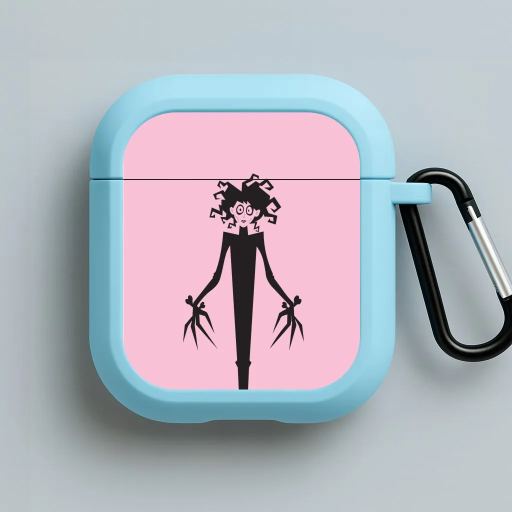 Cartoon - Scissorhands AirPods Case Soft Rubber Texture