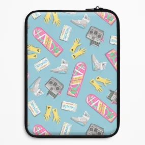 BTTF Pattern Laptop Sleeve Soft Detail