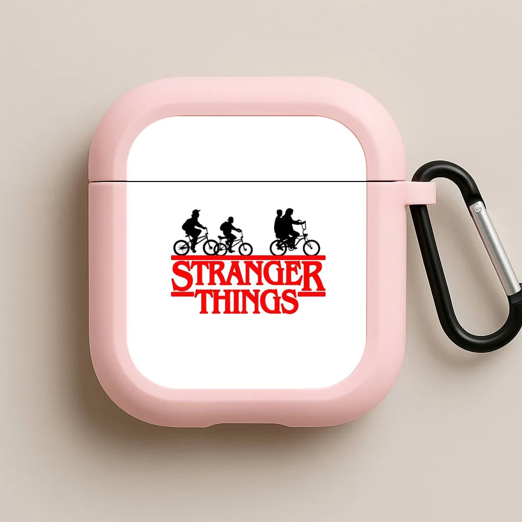 Portable Everyday Case Stranger Cycling Logo AirPods Case