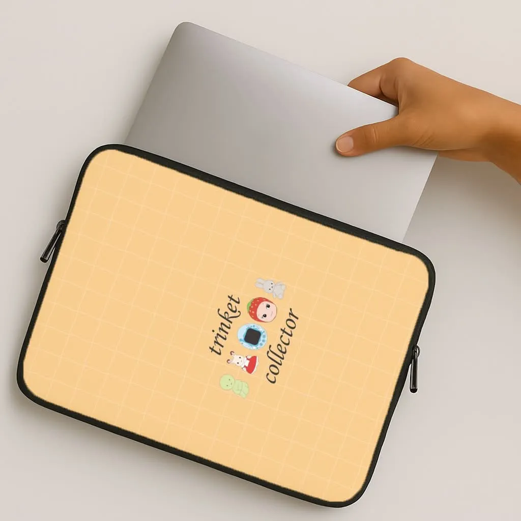 Casual Look Luxury Surface Layer Trinket Collector Laptop Sleeve