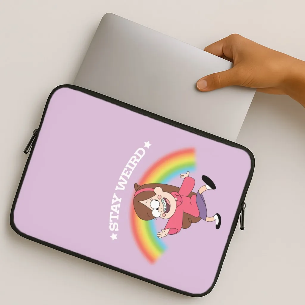 Creative Pattern Modern Texture Look Stay Weird Laptop Sleeve