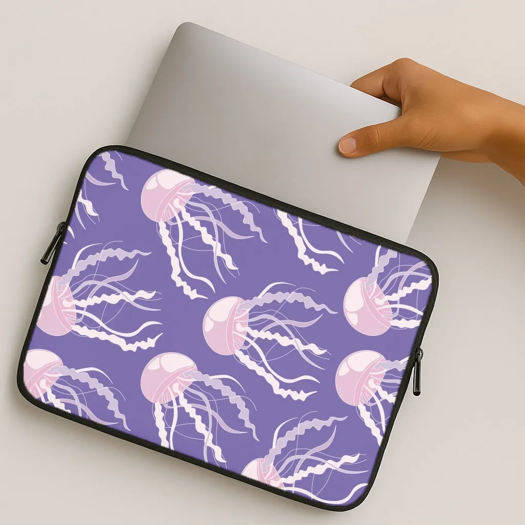 Slim Edge Jellyfish Pattern - Sealife Laptop Sleeve