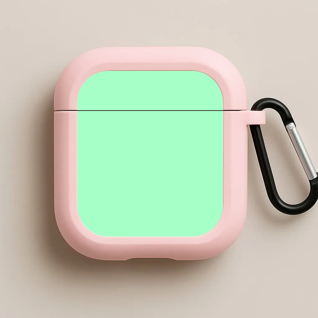Back To Casics - Pretty Pastels - Plain Green AirPods Case soft pastel airpods case