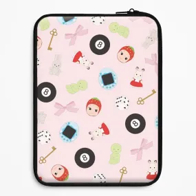 Trinkets Pattern Laptop Sleeve Smooth Layer Minimal Detail