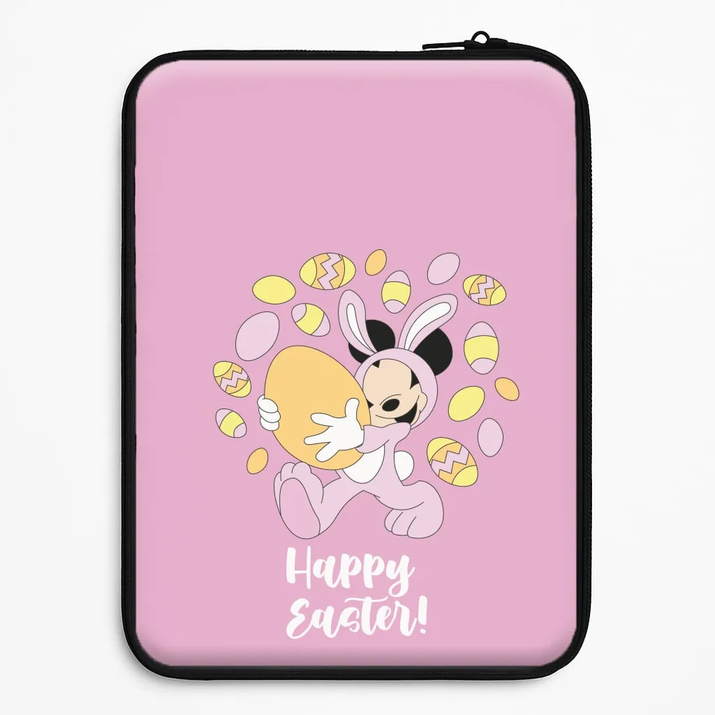 Happy Easter Pink  Laptop Sleeve Elegant Pattern